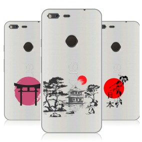 Дизайнерский силиконовый чехол для Google Pixel Прозрачная япония