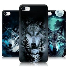 Дизайнерский силиконовый чехол для Iphone 8 Волки