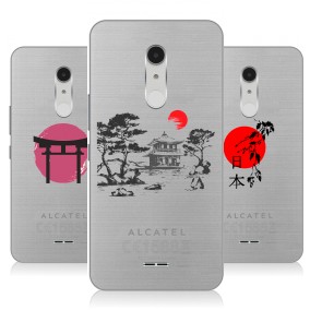 Дизайнерский силиконовый чехол для Alcatel A3 XL Прозрачная япония