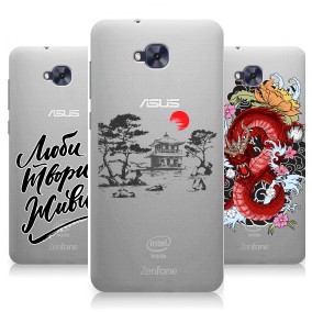 Дизайнерский силиконовый чехол для ASUS ZenFone 4 Selfie прозрачные