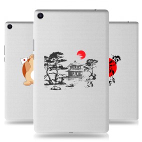 Дизайнерский силиконовый чехол для Xiaomi Mi Pad 4 Plus Прозрачная япония