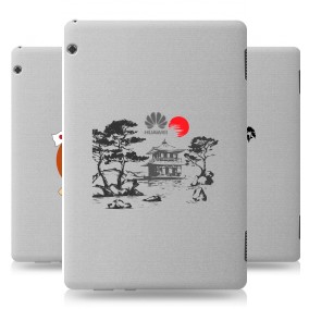 Дизайнерский силиконовый чехол для Huawei MediaPad T5 Прозрачная япония