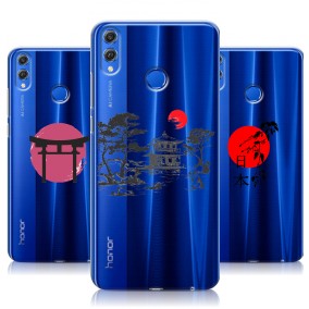 Дизайнерский силиконовый чехол для Huawei Honor 10 Lite Прозрачная япония