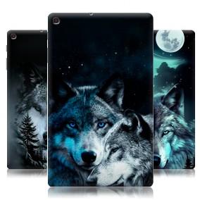 Дизайнерский силиконовый чехол для Samsung Galaxy Tab A 10.1 (2019) Волки