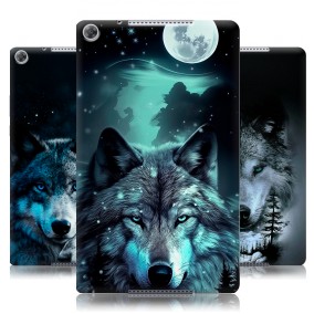 Дизайнерский силиконовый чехол для Huawei MediaPad M5 lite 8 Волки
