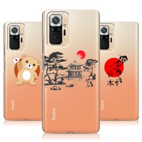 Дизайнерский силиконовый чехол для Xiaomi RedMi Note 10 Pro Прозрачная япония