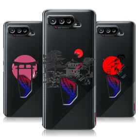 Дизайнерский силиконовый чехол для ASUS ROG Phone 5 Прозрачная япония