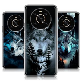 Дизайнерский силиконовый чехол для Huawei Honor X9 Волки