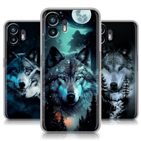 Дизайнерский силиконовый чехол для Nothing Phone (2) Волки