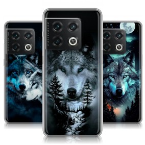 Дизайнерский силиконовый чехол для OnePlus 10 Pro Волки