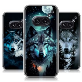 Дизайнерский силиконовый чехол для Nothing Phone (2a) Волки