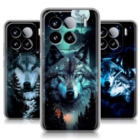 Дизайнерский силиконовый чехол для Xiaomi 15 Волки