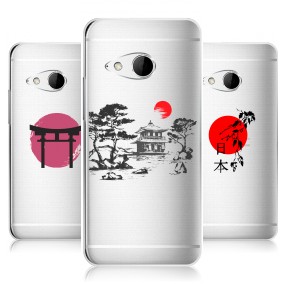 Дизайнерский силиконовый чехол для HTC One mini 2 Прозрачная япония