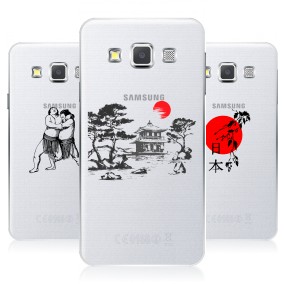 Дизайнерский силиконовый чехол для Samsung Galaxy A5 Прозрачная япония