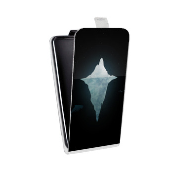 Дизайнерский вертикальный чехол-книжка для Iphone 7 Plus / 8 Plus Льды (на заказ)