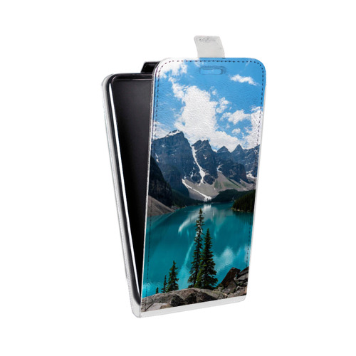 Дизайнерский вертикальный чехол-книжка для Motorola Moto E7 Plus Озера