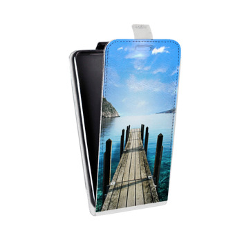 Дизайнерский вертикальный чехол-книжка для Samsung Galaxy J1 mini Prime (2016) Озера (на заказ)
