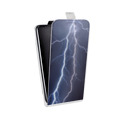 Дизайнерский вертикальный чехол-книжка для Iphone 12 Pro Молния