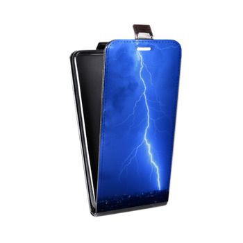 Дизайнерский вертикальный чехол-книжка для Samsung Galaxy A5 Молния (на заказ)
