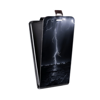 Дизайнерский вертикальный чехол-книжка для Samsung Galaxy S8 Plus Молния (на заказ)
