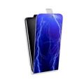 Дизайнерский вертикальный чехол-книжка для LG G7 Fit Молния