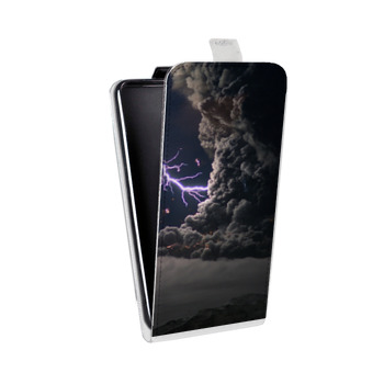 Дизайнерский вертикальный чехол-книжка для Samsung Galaxy S6 Edge Молния (на заказ)