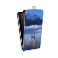 Дизайнерский вертикальный чехол-книжка для LG G7 Fit Горы