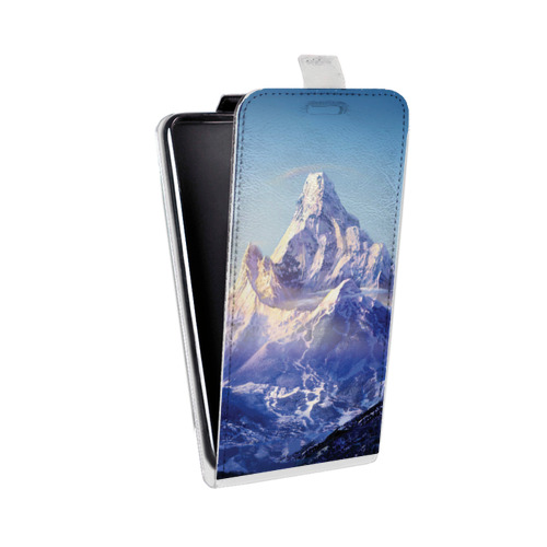 Дизайнерский вертикальный чехол-книжка для Samsung Galaxy J7 Горы