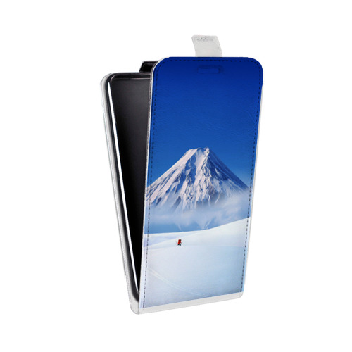 Дизайнерский вертикальный чехол-книжка для Alcatel U5 Горы