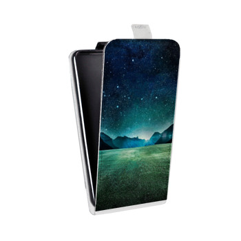 Дизайнерский вертикальный чехол-книжка для Samsung Galaxy Core Lite Ночь (на заказ)