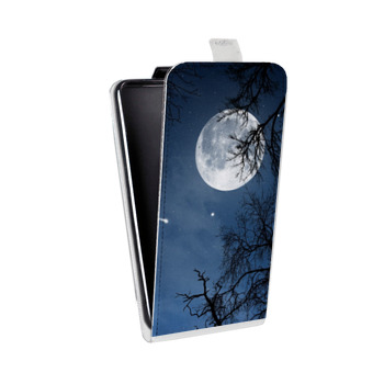 Дизайнерский вертикальный чехол-книжка для Sony Xperia E4g Ночь (на заказ)