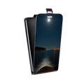 Дизайнерский вертикальный чехол-книжка для Asus ZenFone 3 Laser Ночь