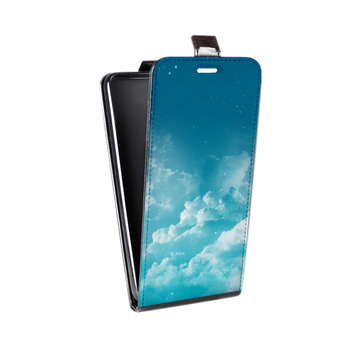 Дизайнерский вертикальный чехол-книжка для Iphone 7 Небо (на заказ)