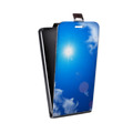 Дизайнерский вертикальный чехол-книжка для Samsung Galaxy A8 Небо