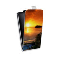 Дизайнерский вертикальный чехол-книжка для Nokia 7 Plus Восход