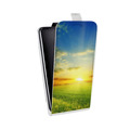 Дизайнерский вертикальный чехол-книжка для Lenovo A859 Ideaphone Восход