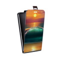 Дизайнерский вертикальный чехол-книжка для LG Optimus G2 mini Закат