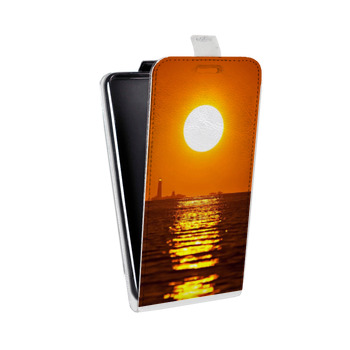 Дизайнерский вертикальный чехол-книжка для Iphone 5s Закат (на заказ)