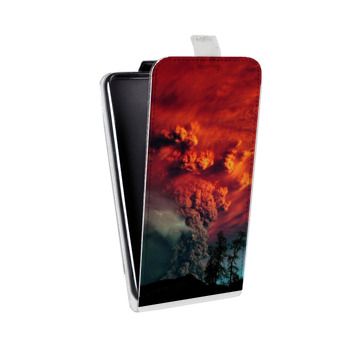 Дизайнерский вертикальный чехол-книжка для Xiaomi RedMi Note 5 Pro Вулканы (на заказ)