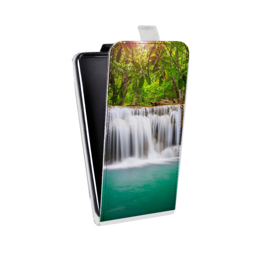 Дизайнерский вертикальный чехол-книжка для Alcatel One Touch Idol X Водопады