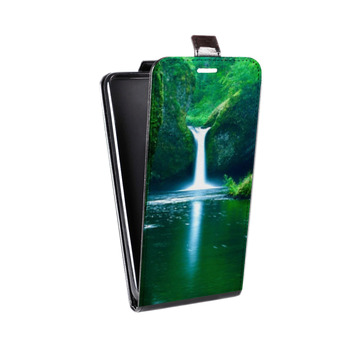 Дизайнерский вертикальный чехол-книжка для Samsung Galaxy S8 Plus Водопады (на заказ)