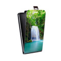 Дизайнерский вертикальный чехол-книжка для Alcatel Idol 5S Водопады