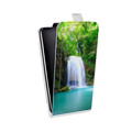 Дизайнерский вертикальный чехол-книжка для Alcatel 1X Водопады