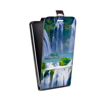 Дизайнерский вертикальный чехол-книжка для Lenovo Vibe K5 Водопады (на заказ)