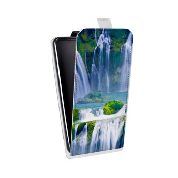 Дизайнерский вертикальный чехол-книжка для Huawei Ascend Mate 7 Водопады (на заказ)