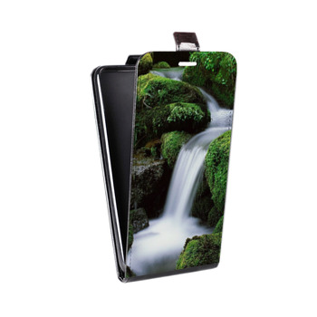 Дизайнерский вертикальный чехол-книжка для Samsung Galaxy A5 Водопады (на заказ)