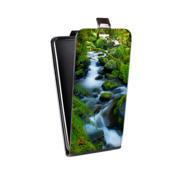 Дизайнерский вертикальный чехол-книжка для Samsung Galaxy S6 Edge Водопады (на заказ)