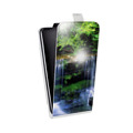 Дизайнерский вертикальный чехол-книжка для Realme 7 Водопады