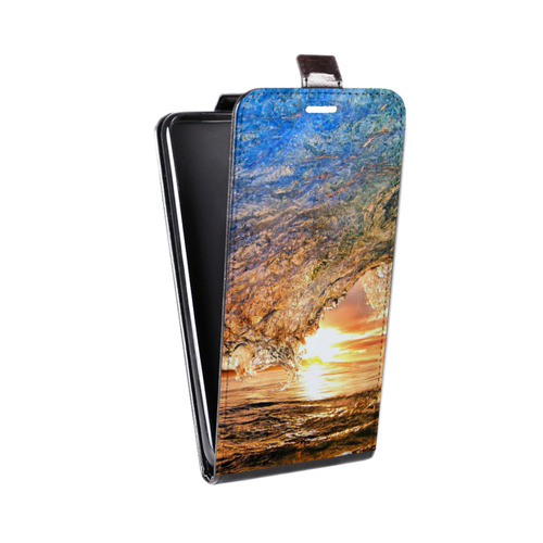 Дизайнерский вертикальный чехол-книжка для LG G3 (Dual-LTE) Волны