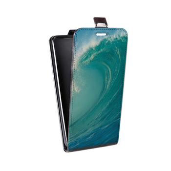 Дизайнерский вертикальный чехол-книжка для Samsung Galaxy S8 Plus Волны (на заказ)